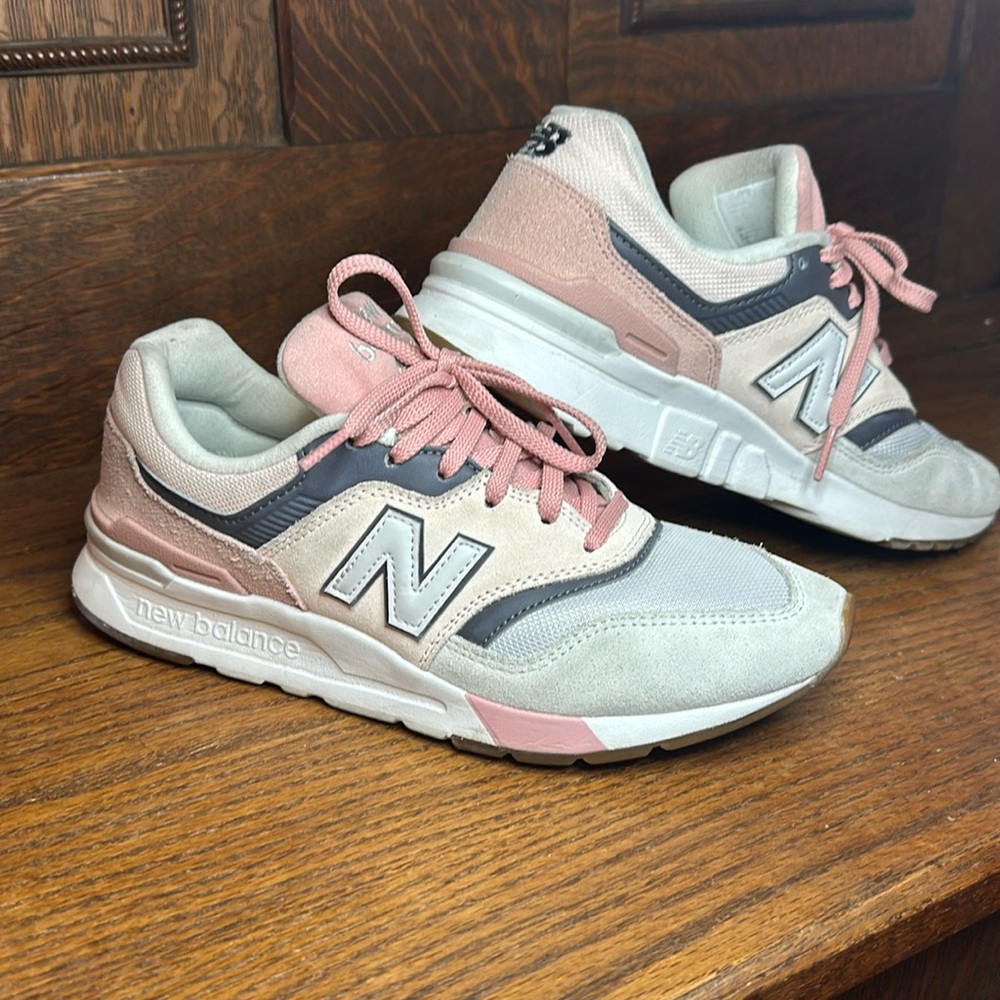 New Balance Pink and Gray Athletic Shoes
